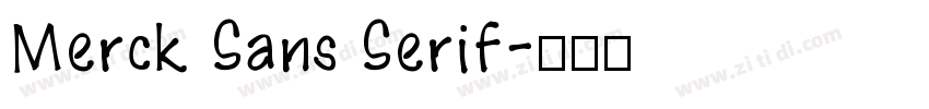 Merck Sans Serif字体转换